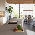 Caesarstone ICON 4004 Raw Concrete surface in modern kitchen