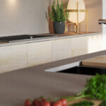 Caesarstone ICON 4004 Raw Concrete surface in modern kitchen