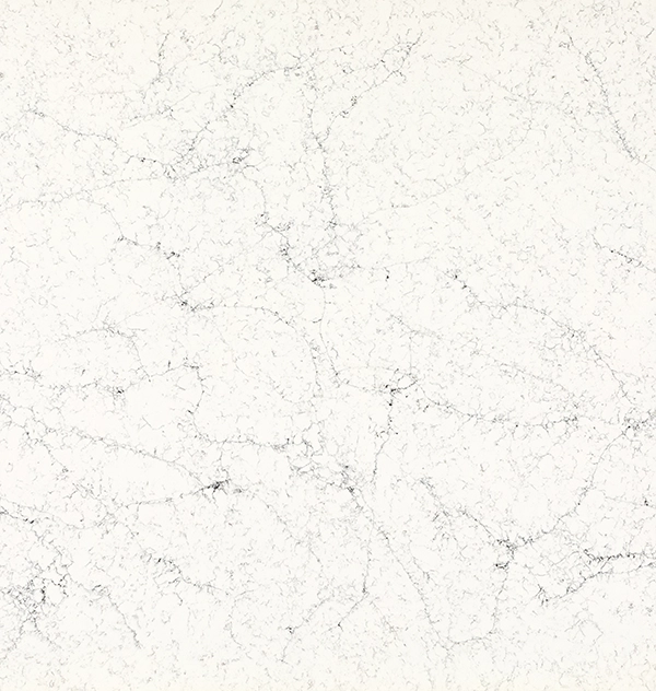 Caesarstone ICON 5143 White Attica White marble surface with light gray veining patterns.