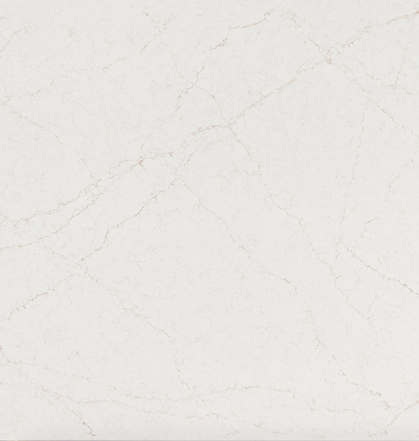 Caesarstone ICON 5144 Rossa Nova smooth white surface with subtle light gray veining resembling marble.